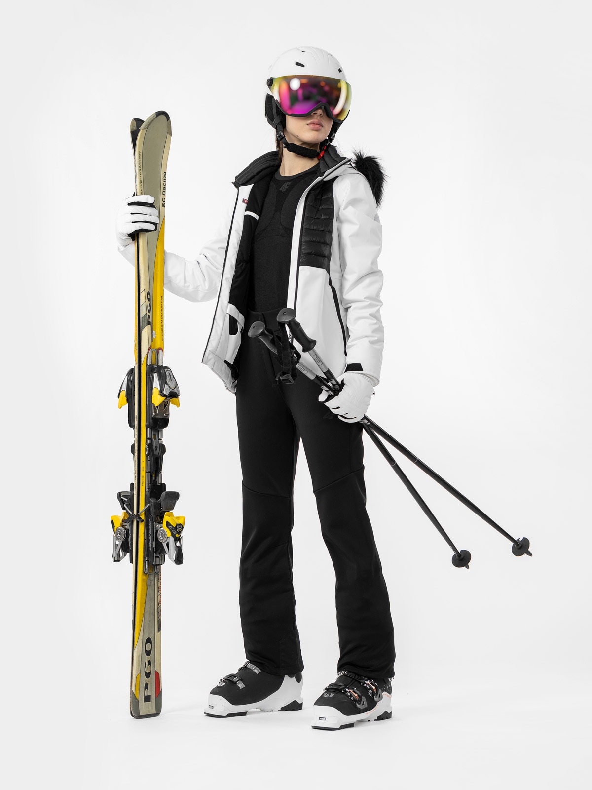 Dámske lyžiarske nohavice 4FPRO s membránou 10 000
