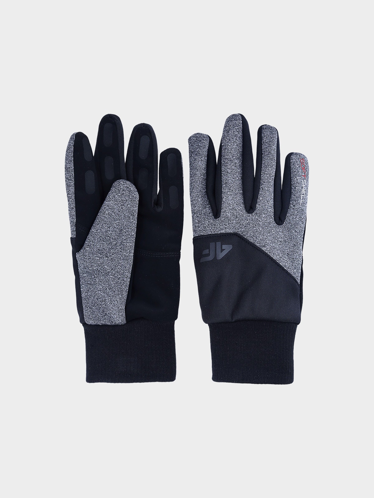 Unisex softshellové rukavice Touch Screen - šedé