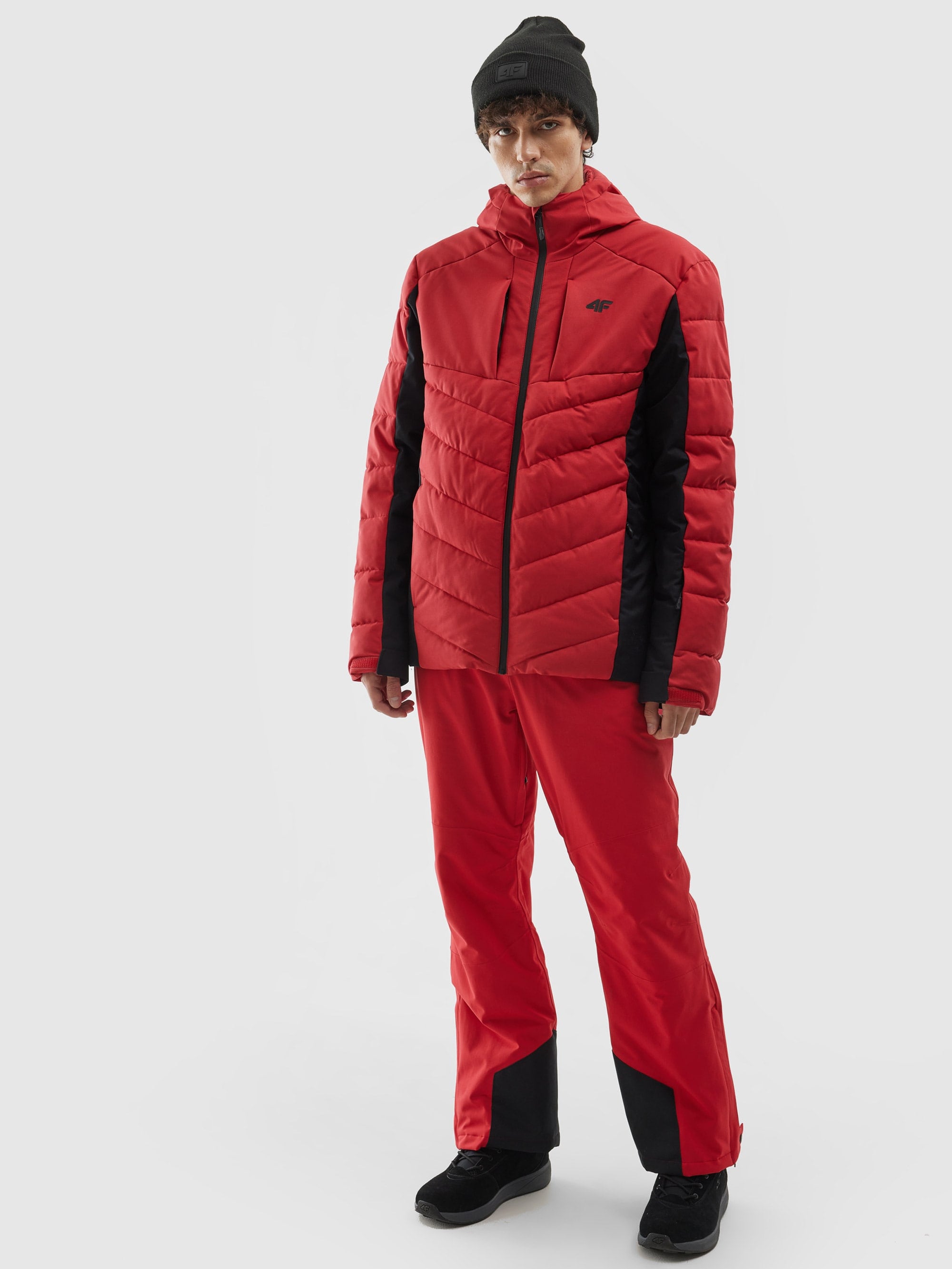 Pánska zatepľovacia lyžiarska bunda so syntetickou výplňou - červená