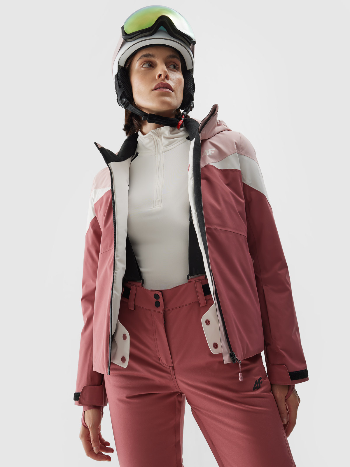 Dámska lyžiarska bunda s membránou 10000 - ružová