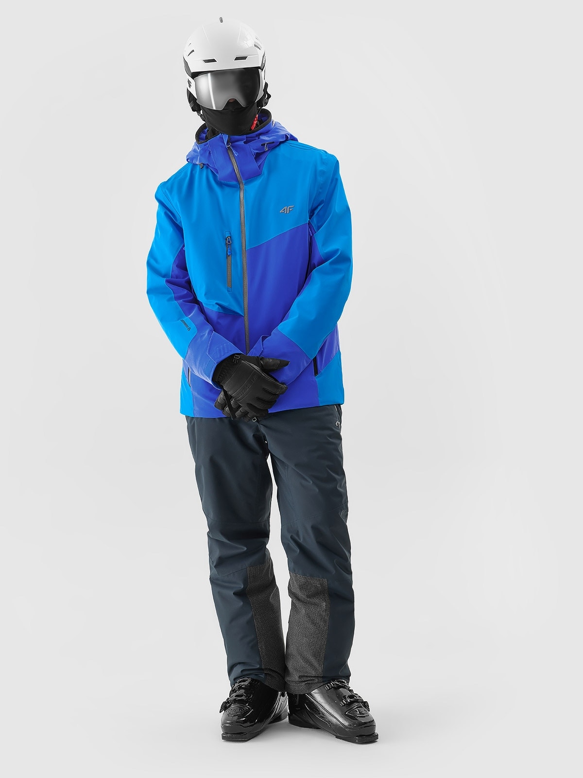 Pánska lyžiarska bunda 4FPro s membránou Dermizax 20 000 - kobaltovo modrá