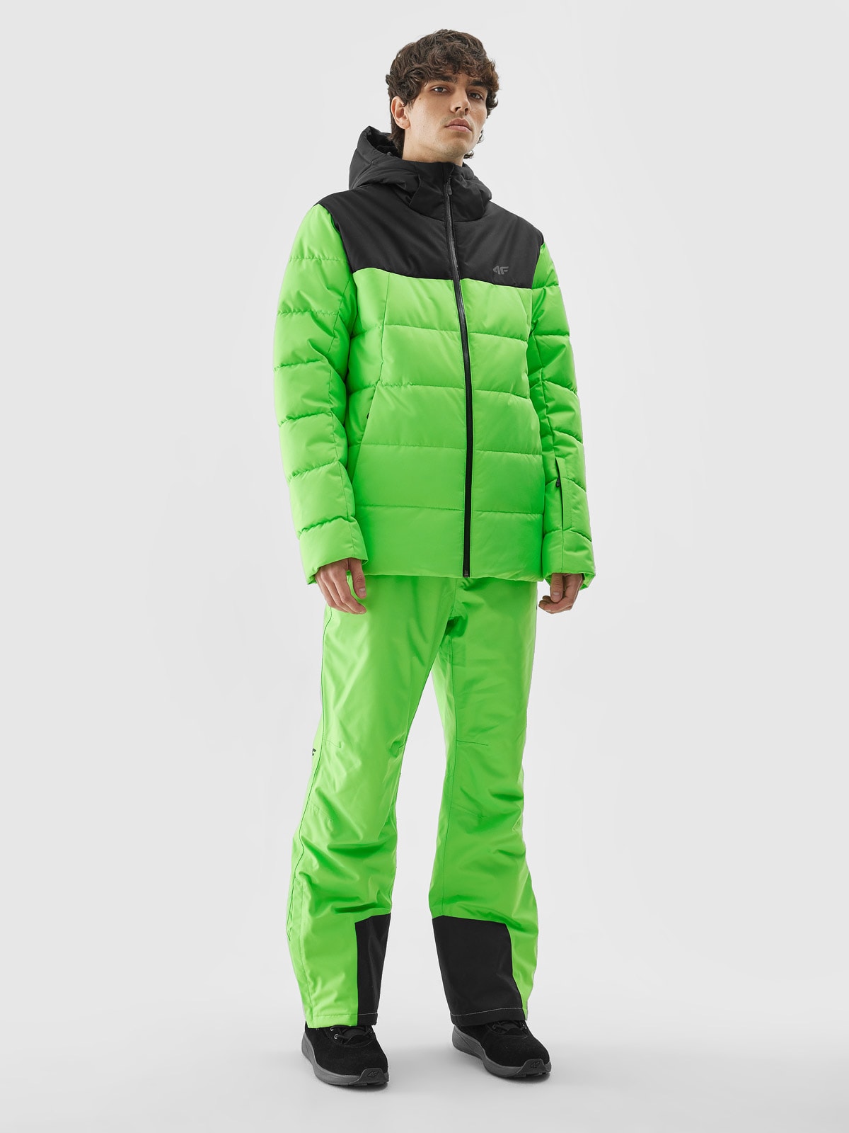 Pánska zatepľovacia lyžiarska bunda so syntetickou výplňou - zelená