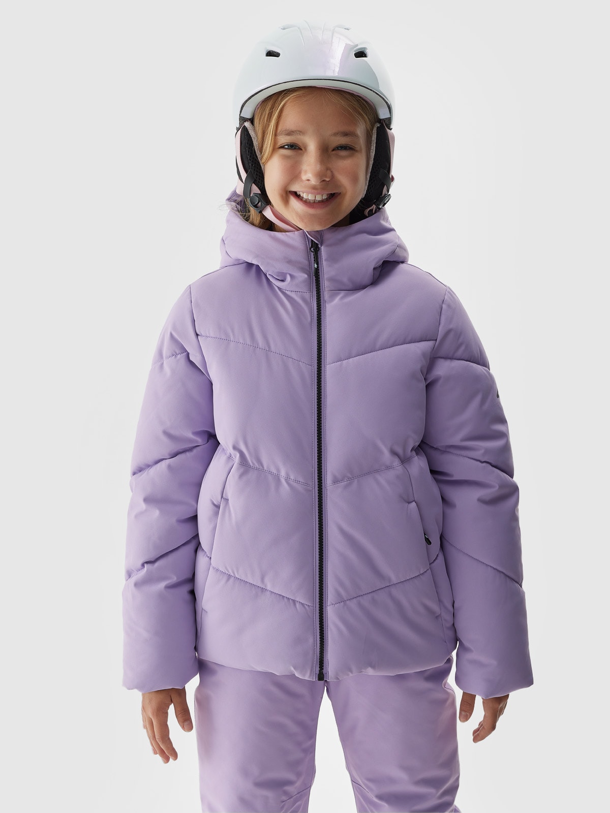Dievčenská lyžiarska bunda s membránou 5000 - fialová
