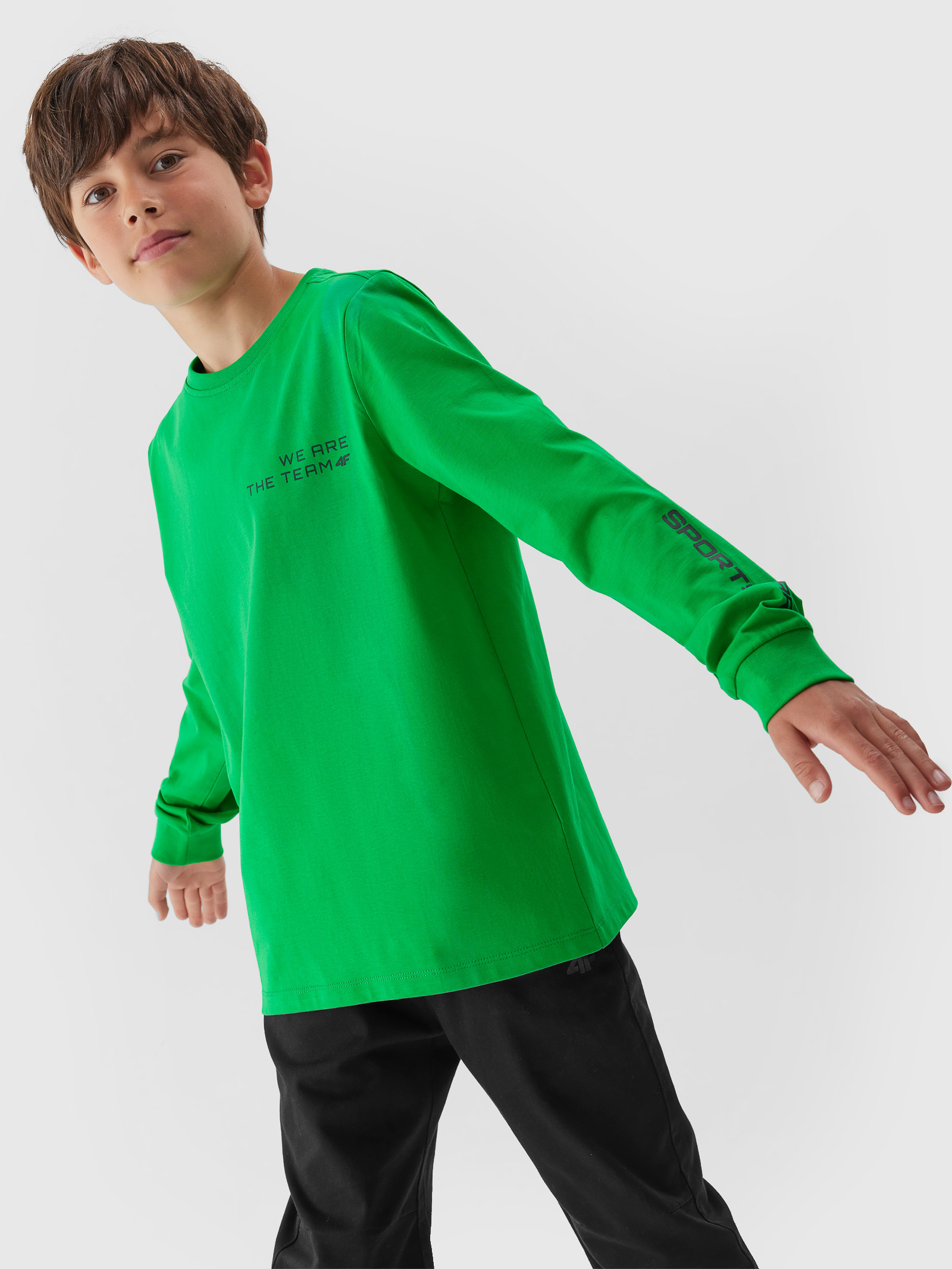 Chlapčenské tričko s dlhým rukávom a potlačou