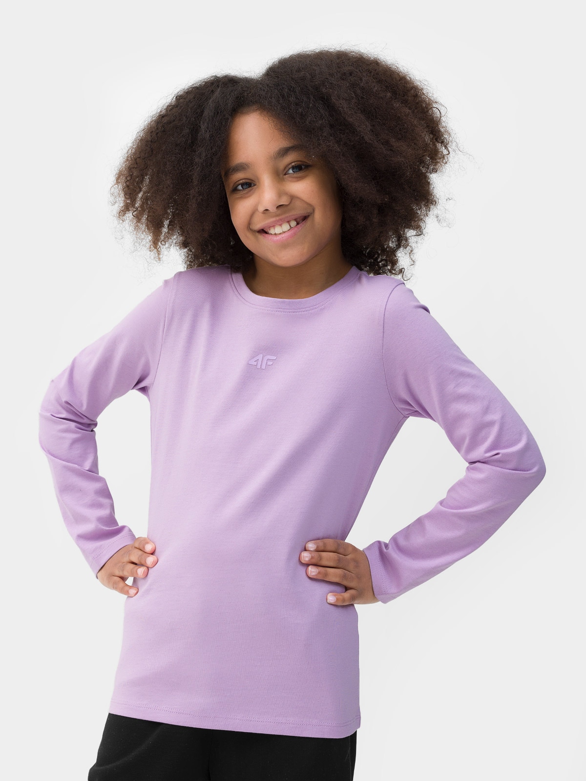 Dievčenské tričko s dlhým rukávom a potlačou