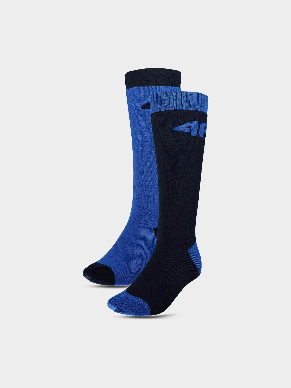 Chlapčenské lyžiarske ponožky (2-pack) - kobaltovo modré/tmavomodré