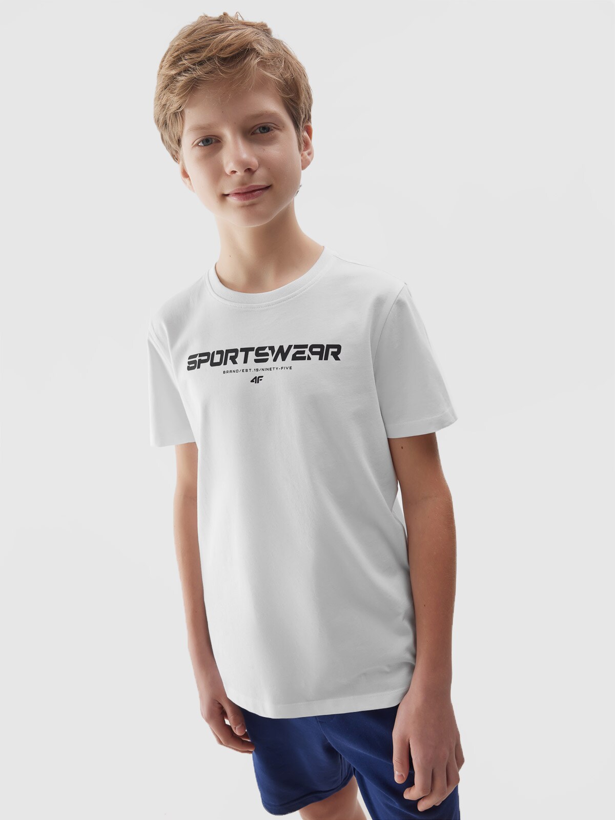 Chlapčenské tričko s potlačou - biele