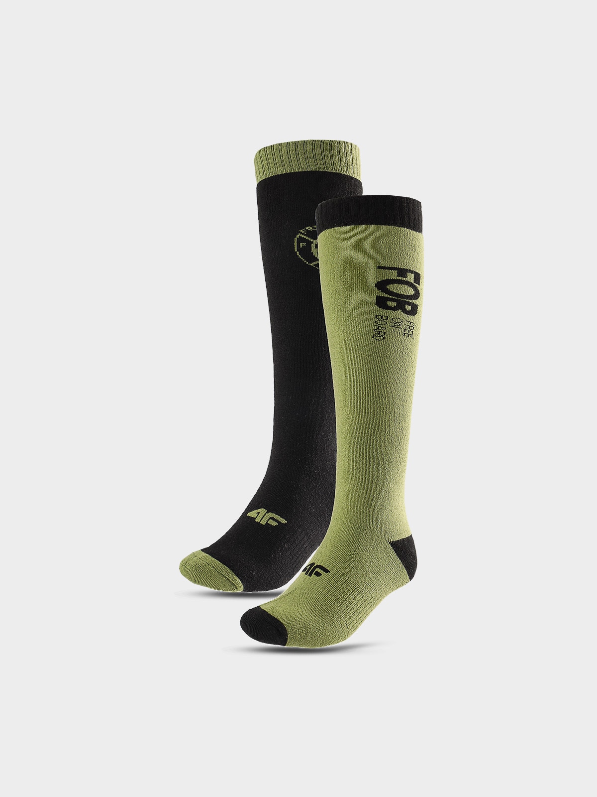 Pánske snowboardové ponožky (2-pack) - limetkové